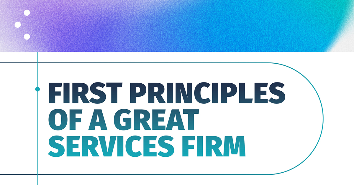 First principles of building a great services firm - Tercera
